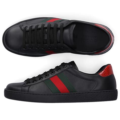 mens gucci trainers black|gucci dad sneakers.